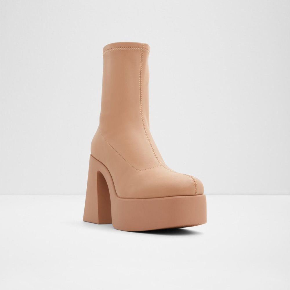 Dámské Kotníkové Boty Aldo Grandstep Platform ankle boot Béžový | 89150VZIE