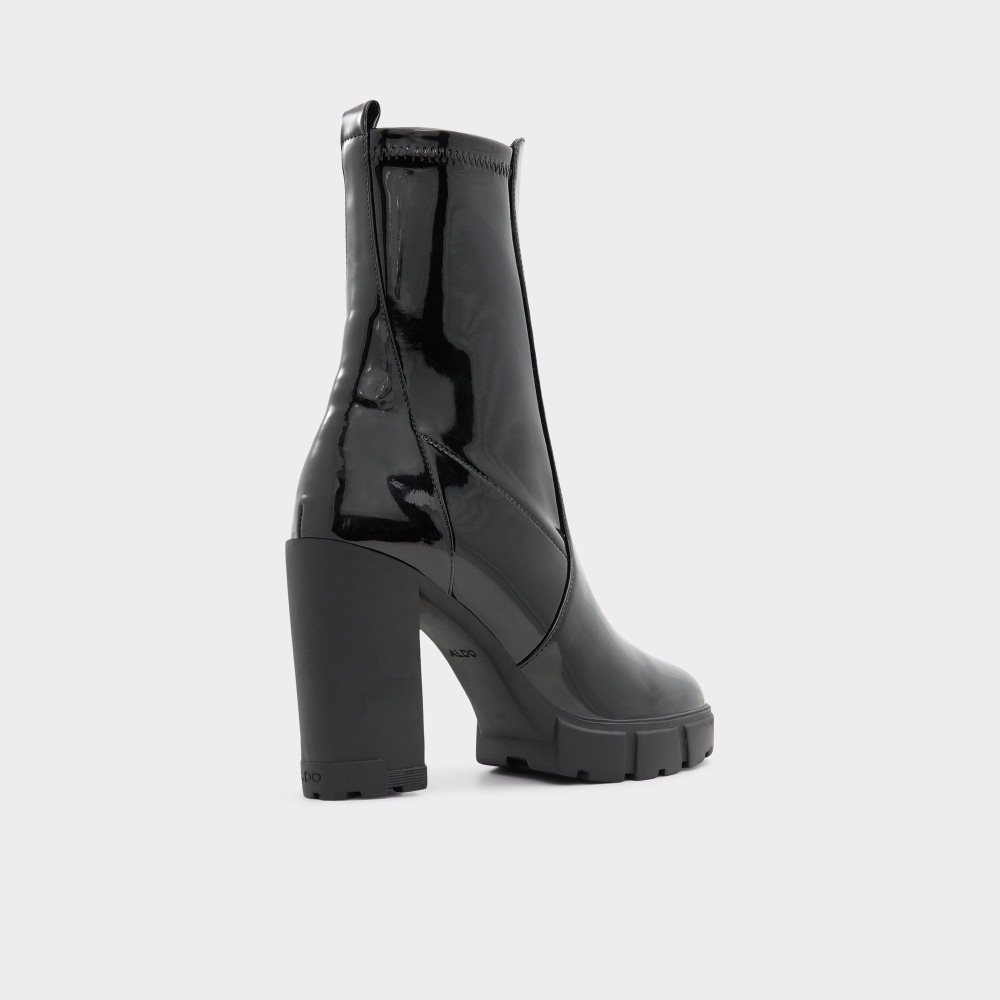 Dámské Kotníkové Boty Aldo Ilanna Ankle boot - Lug sole Černé | 76593AXWZ