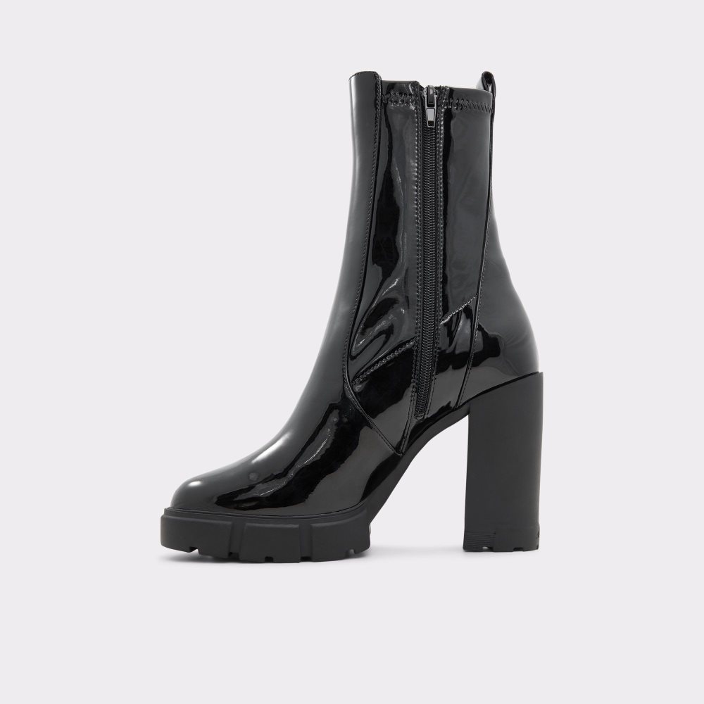 Dámské Kotníkové Boty Aldo Ilanna Ankle boot - Lug sole Černé | 76593AXWZ