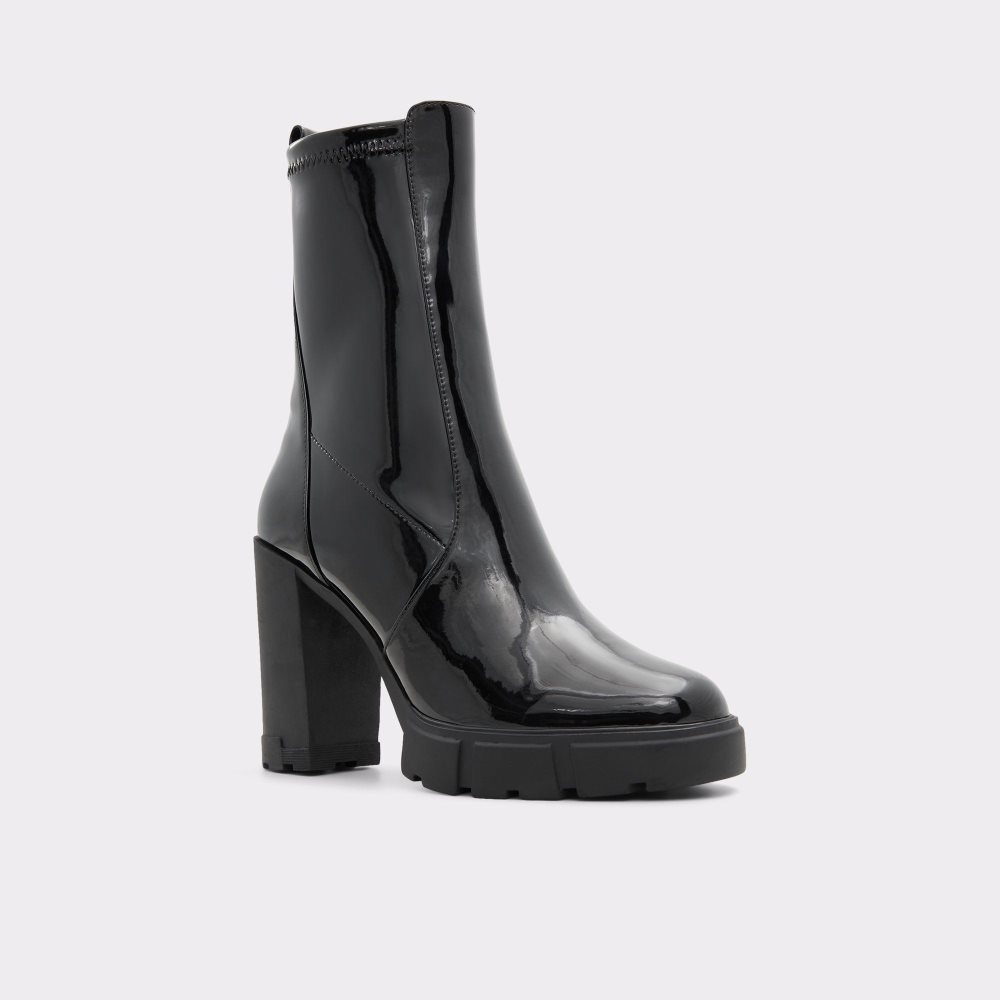 Dámské Kotníkové Boty Aldo Ilanna Ankle boot - Lug sole Černé | 76593AXWZ