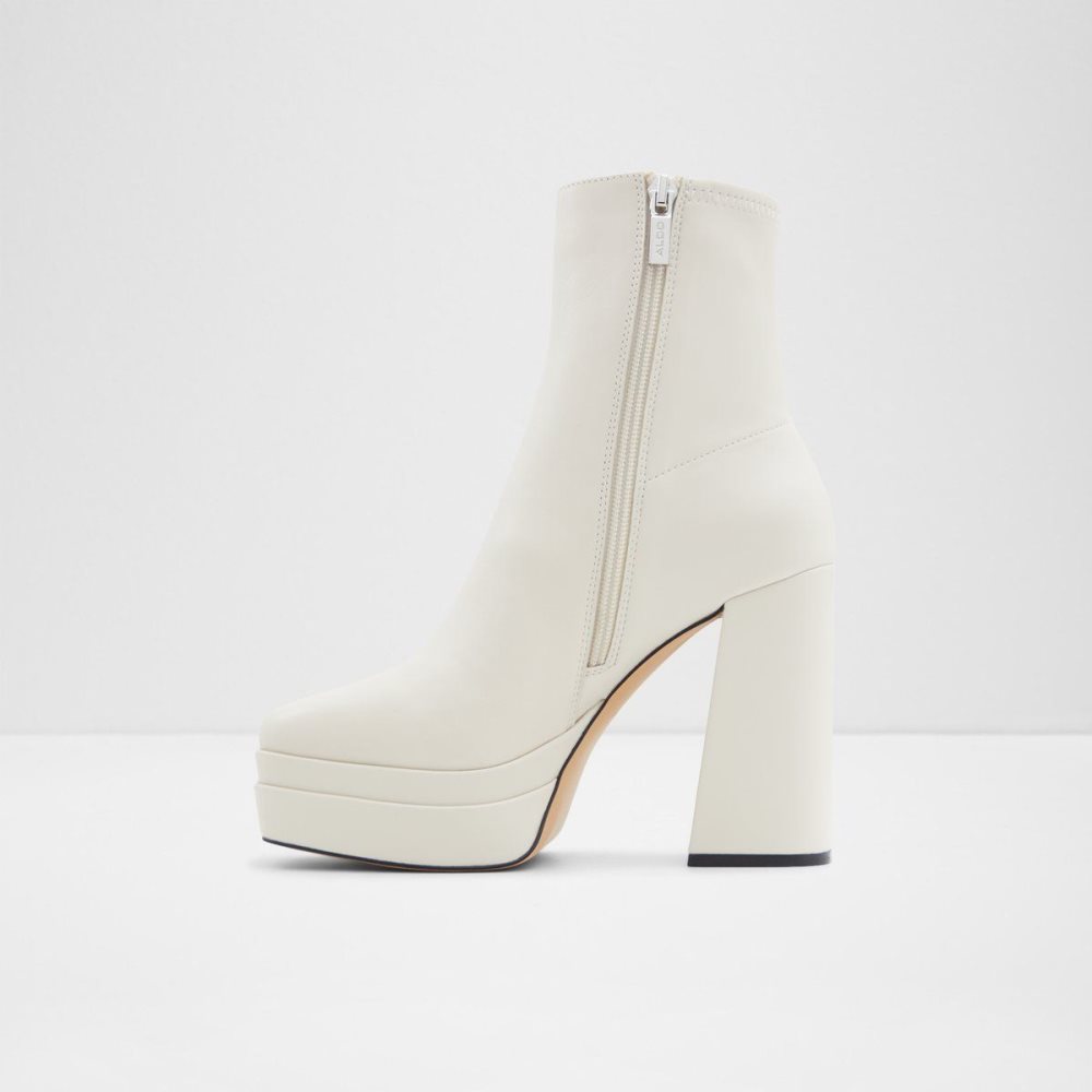 Dámské Kotníkové Boty Aldo Mabel Platform ankle boot - Plateforme Bílé | 82675OTCP