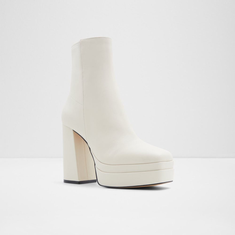 Dámské Kotníkové Boty Aldo Mabel Platform ankle boot - Plateforme Bílé | 82675OTCP