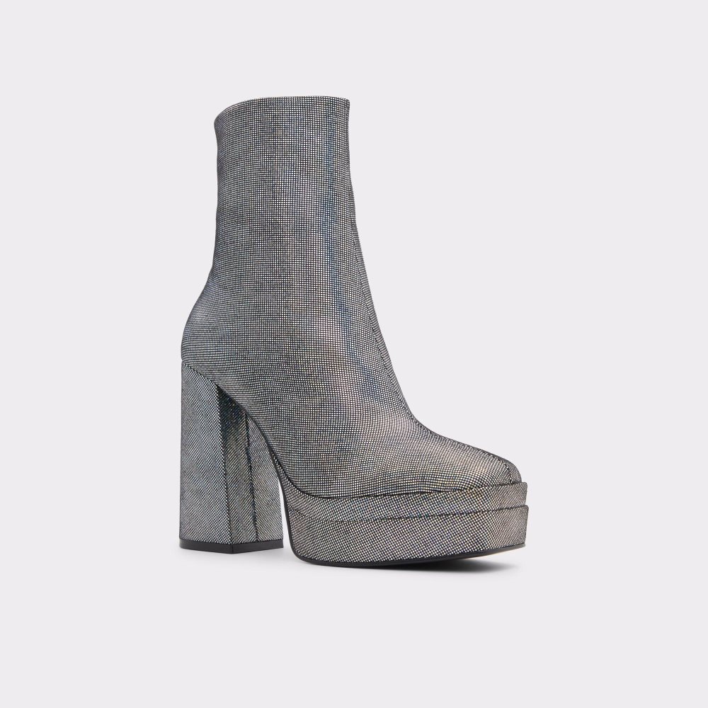 Dámské Kotníkové Boty Aldo Millenia Ankle boot - Flatform Stříbrné | 96418KQCP