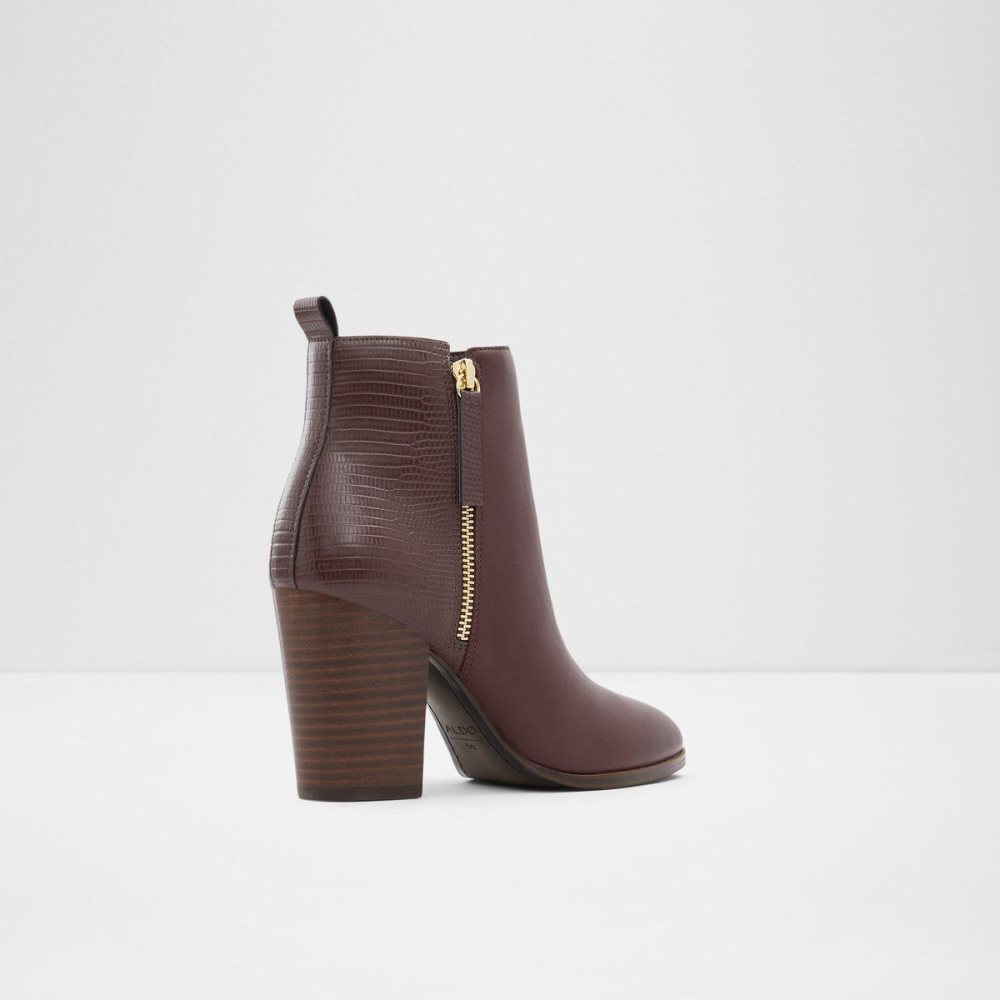 Dámské Kotníkové Boty Aldo Noemieflex Ankle boot - Block heel Tmavě Hnědé | 74931SNKE