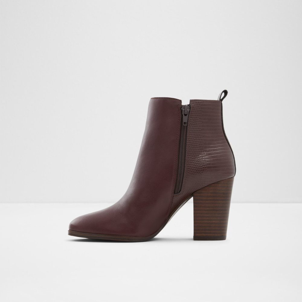 Dámské Kotníkové Boty Aldo Noemieflex Ankle boot - Block heel Tmavě Hnědé | 74931SNKE