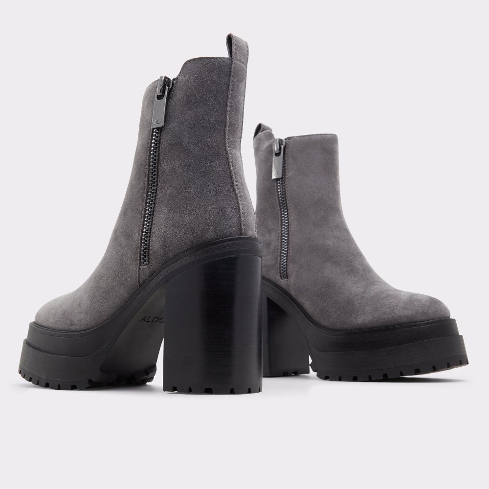 Dámské Kotníkové Boty Aldo Upside Platform ankle boot - Lug sole Tmavě Šedé | 04756PQFX