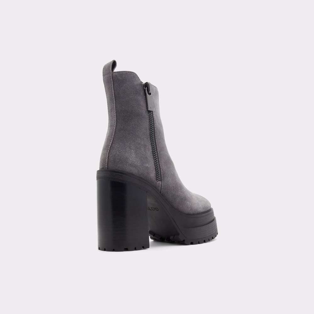 Dámské Kotníkové Boty Aldo Upside Platform ankle boot - Lug sole Tmavě Šedé | 04756PQFX