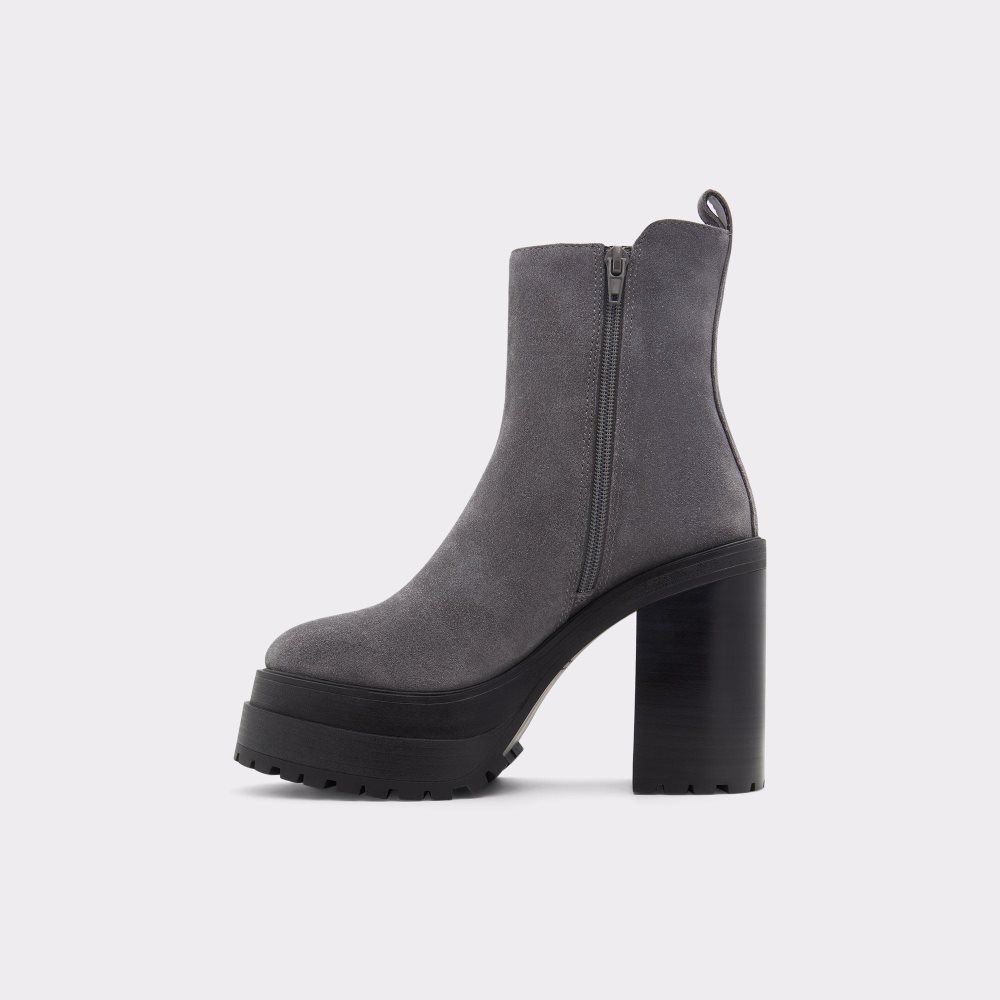 Dámské Kotníkové Boty Aldo Upside Platform ankle boot - Lug sole Tmavě Šedé | 04756PQFX