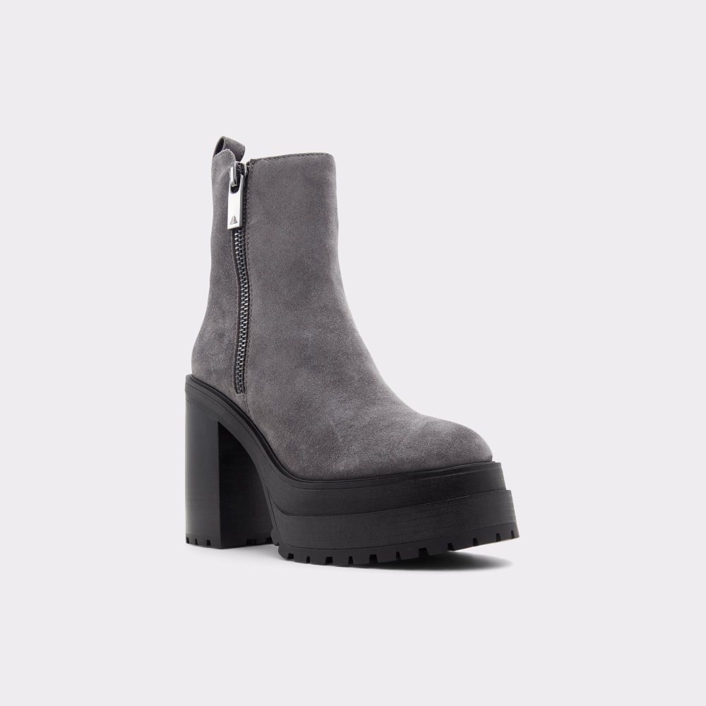 Dámské Kotníkové Boty Aldo Upside Platform ankle boot - Lug sole Tmavě Šedé | 04756PQFX