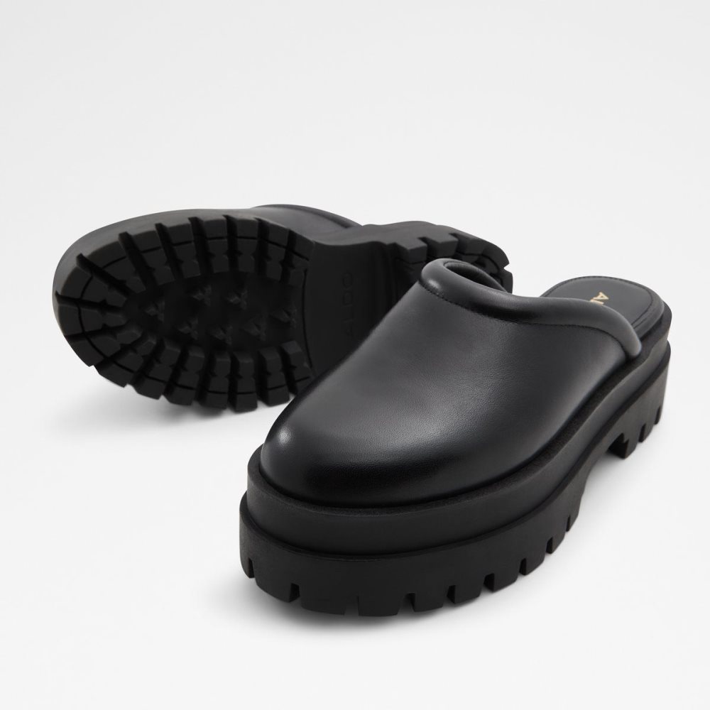 Dámské Loafers Aldo Biglease Platform Mule - Lug sole Černé | 64187QEUP