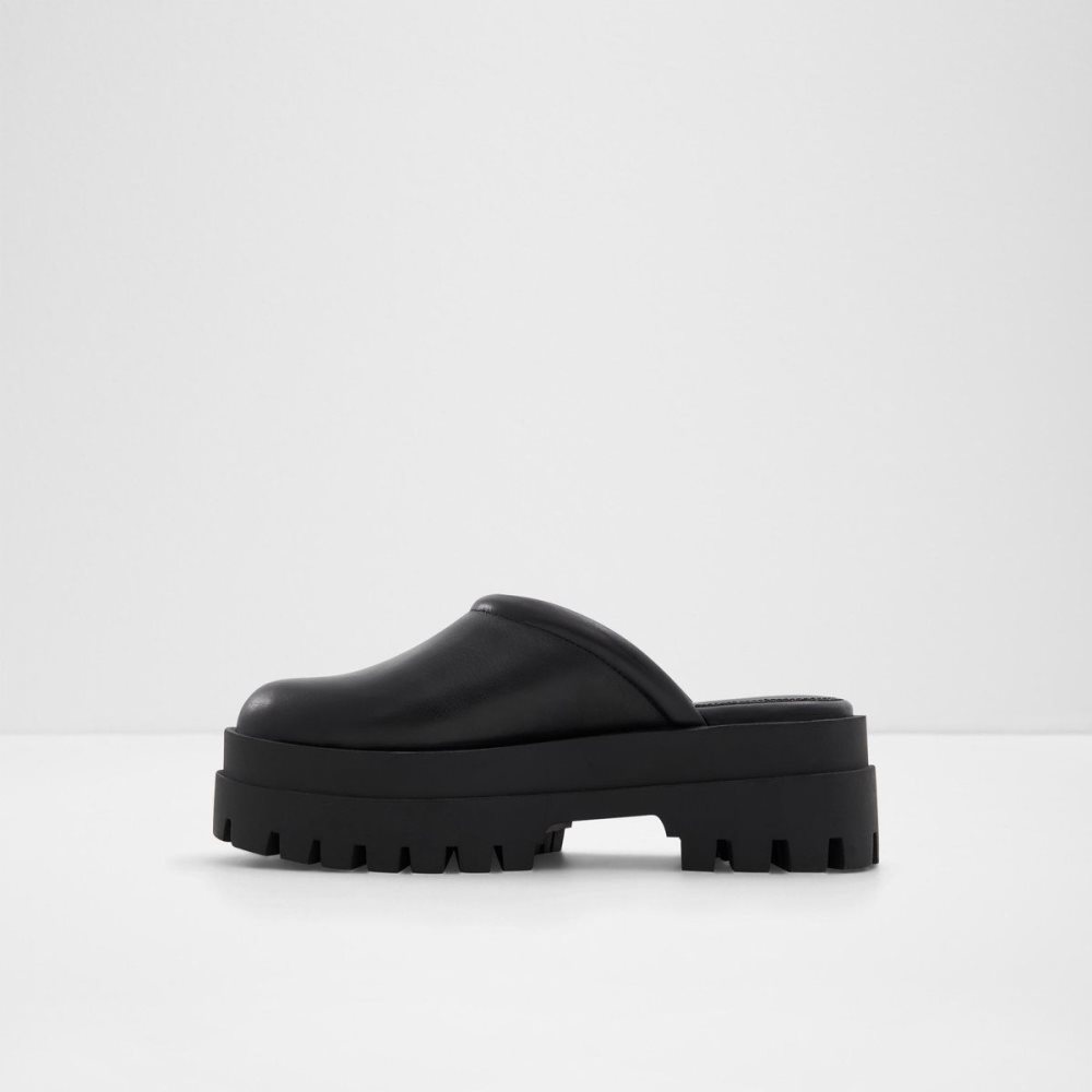 Dámské Loafers Aldo Biglease Platform Mule - Lug sole Černé | 64187QEUP