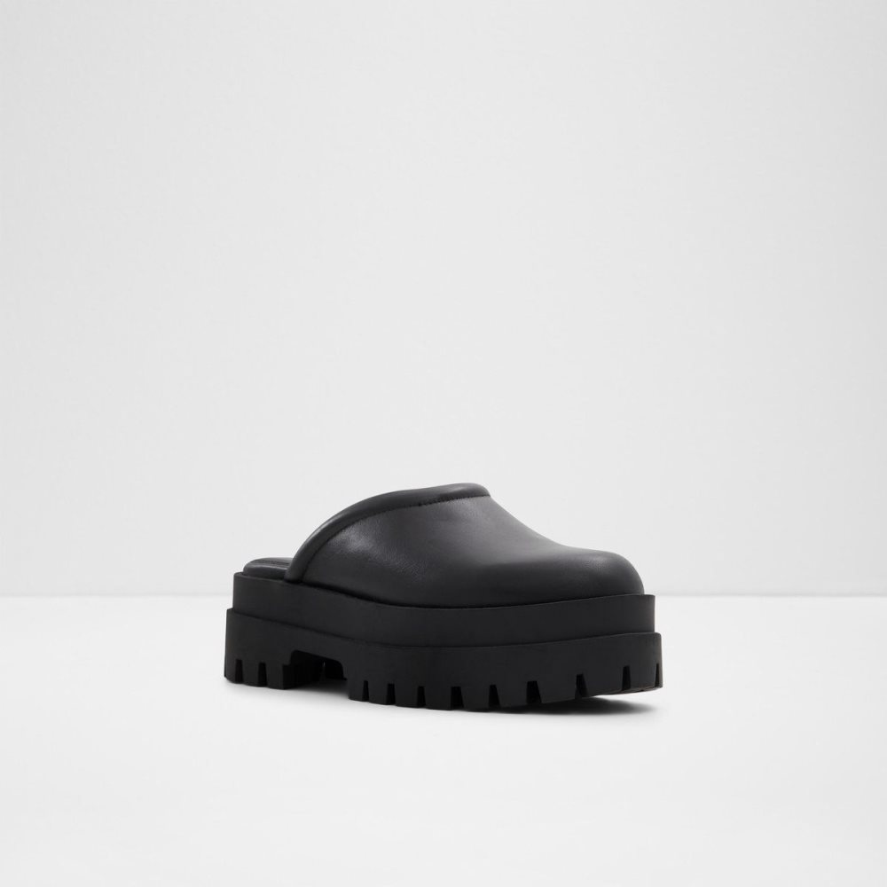 Dámské Loafers Aldo Biglease Platform Mule - Lug sole Černé | 64187QEUP