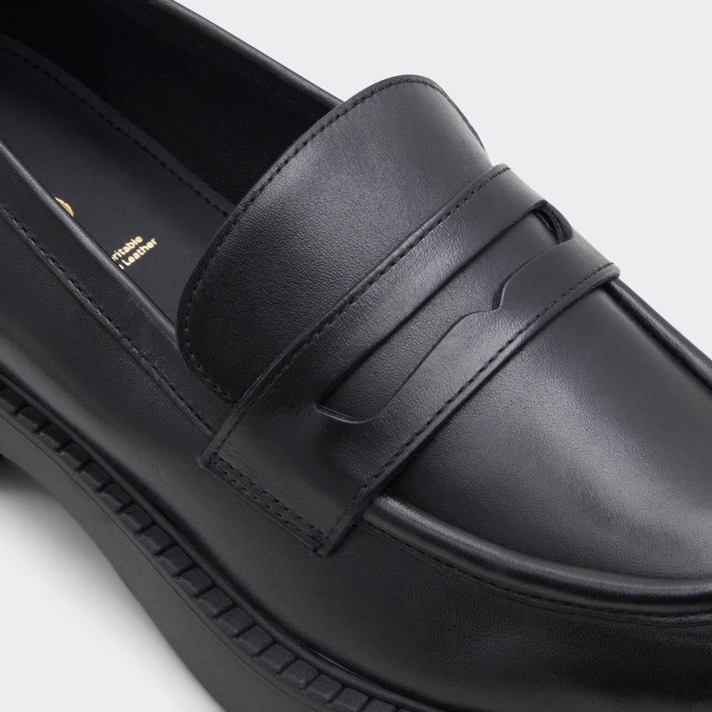 Dámské Loafers Aldo Bigplan Loafer - Lug sole Černé | 50671FPIM