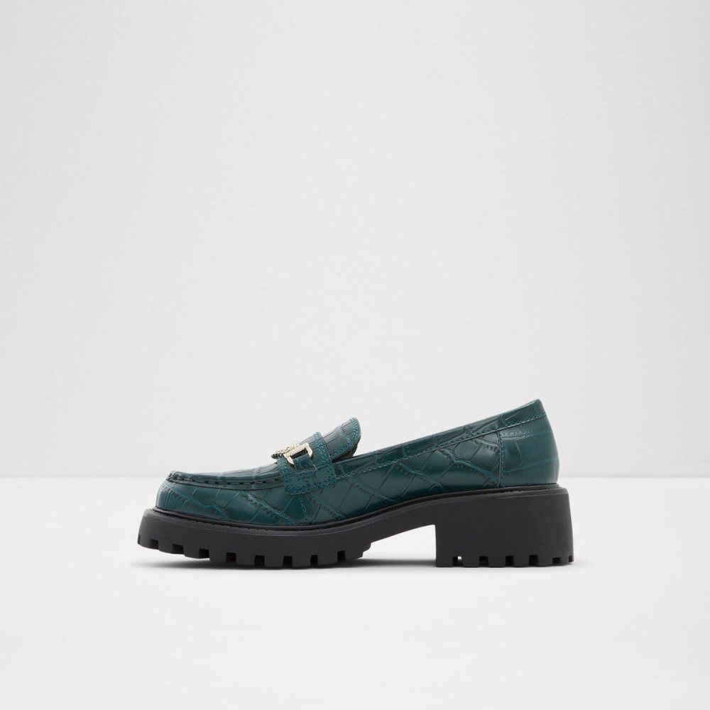 Dámské Loafers Aldo Bigstep Loafer - Lug sole Tmavě Zelene | 84120BORU