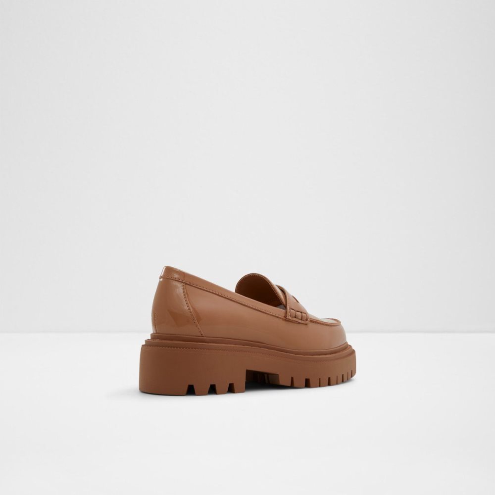 Dámské Loafers Aldo Bigstrut Loafer - Lug sole Tmavě Béžový | 63720VXGQ