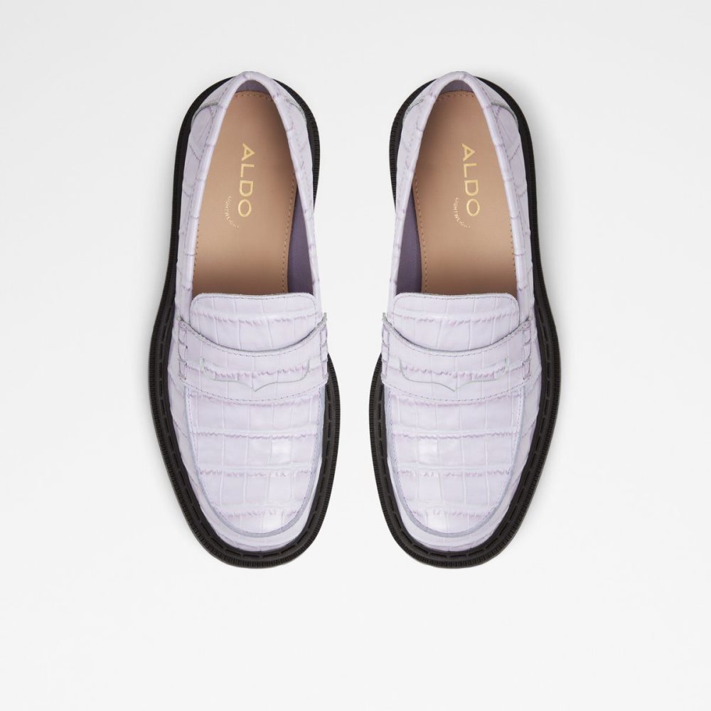 Dámské Loafers Aldo Bigstrut Loafer - Lug sole Fialové | 18495IPJZ