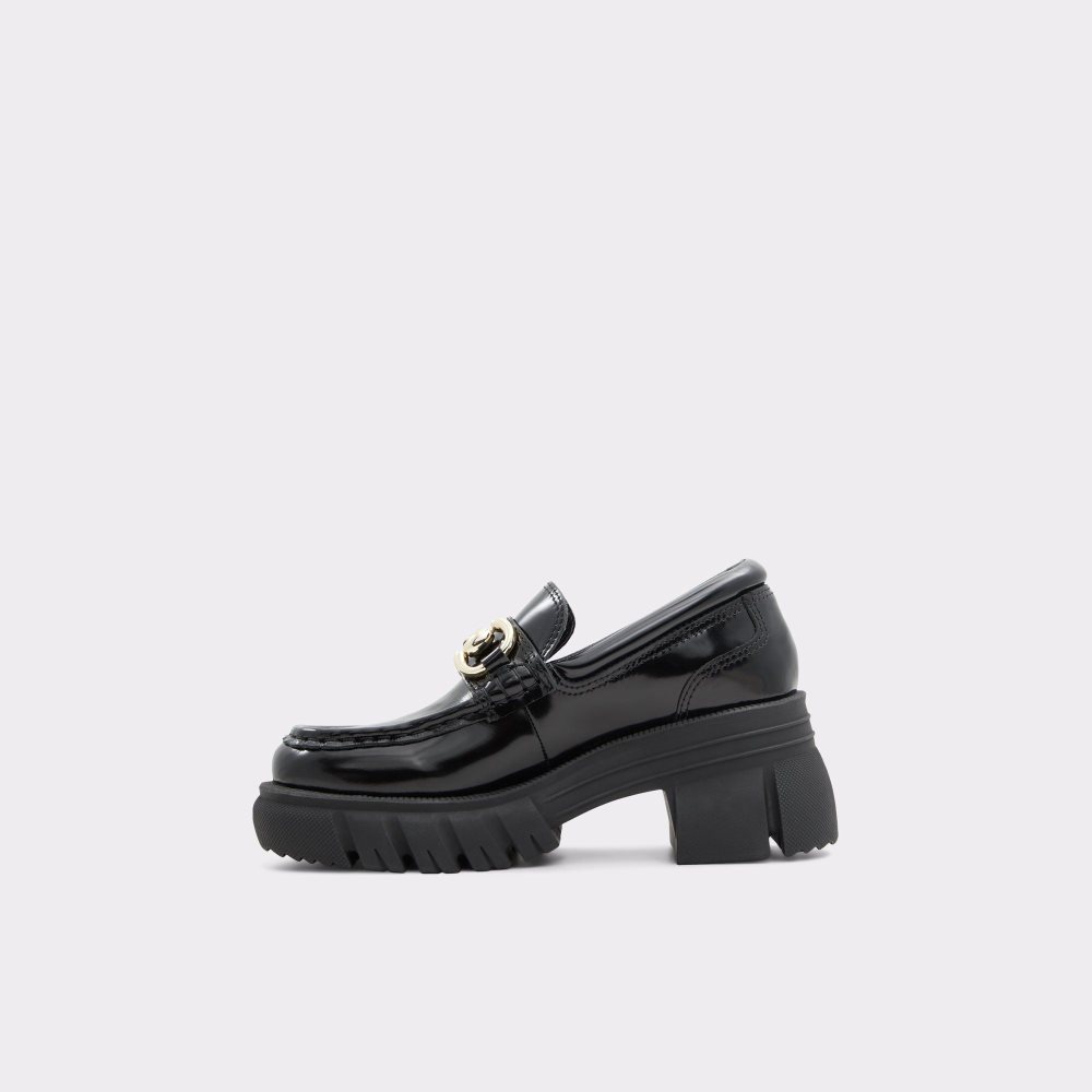 Dámské Loafers Aldo Bigwalk Loafer - Lug sole Černé | 85247DTOU