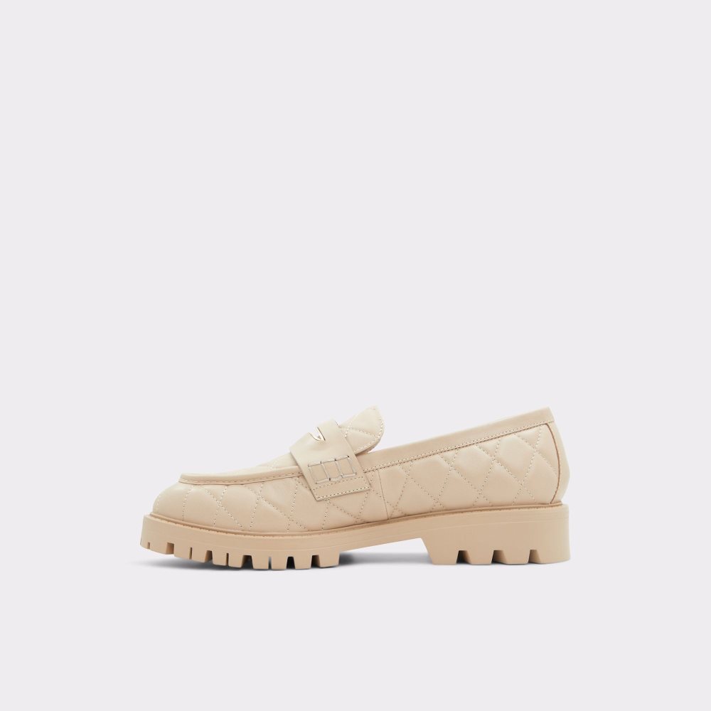 Dámské Loafers Aldo Moxy Loafer - Lug sole Světle Béžový | 65971MCUW