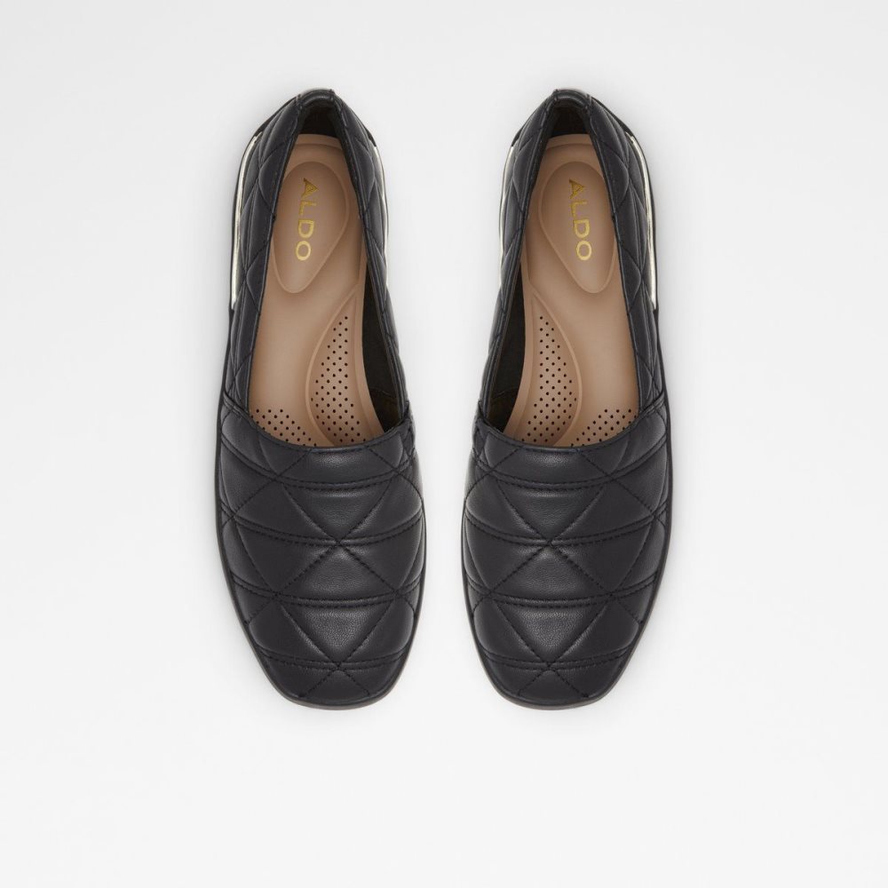 Dámské Loafers Aldo Quilten Slip on Černé | 40529YJPL