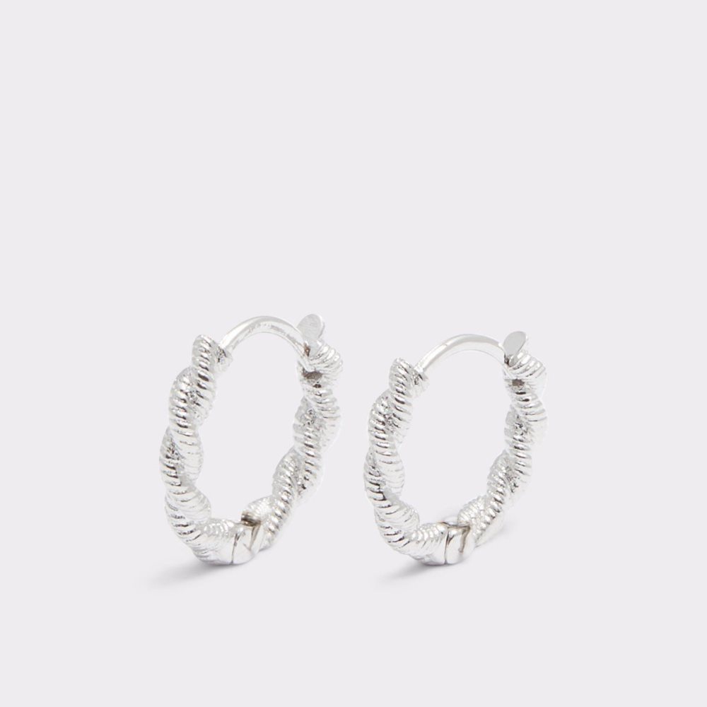 Dámské Náušnice Aldo Adworeven Hoop earrings Stříbrné | 74830GEAW