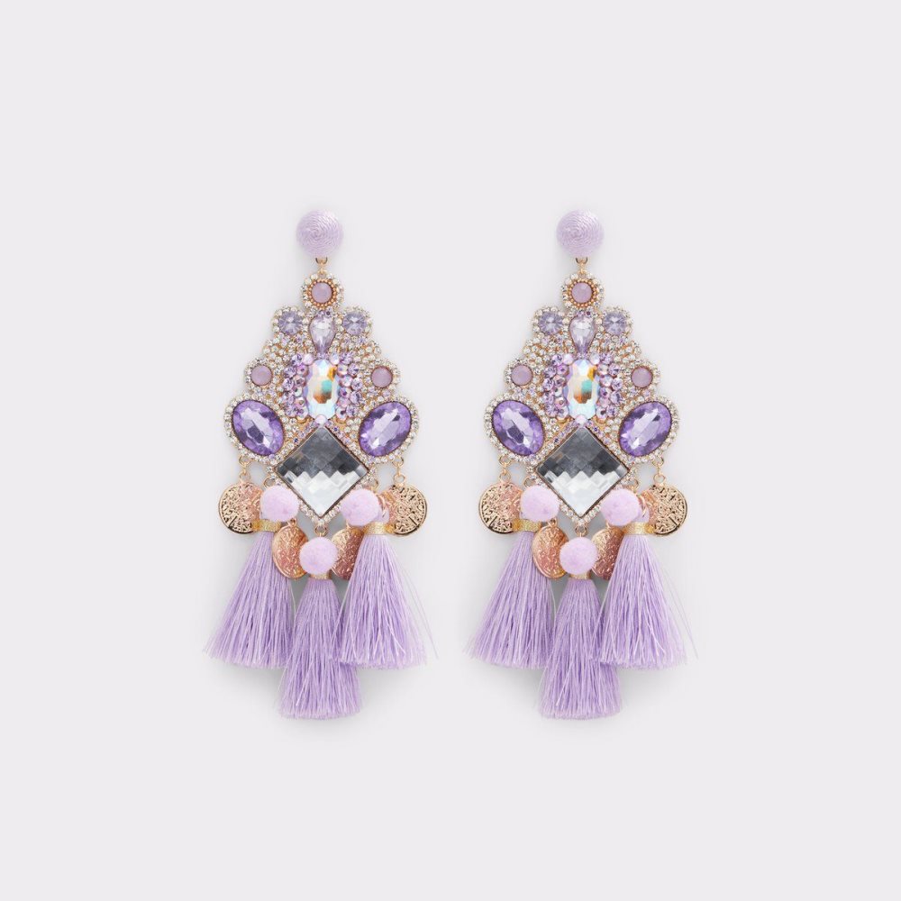 Dámské Náušnice Aldo Escanaba Chandelier earrings Světle Fialové | 39672OTRS