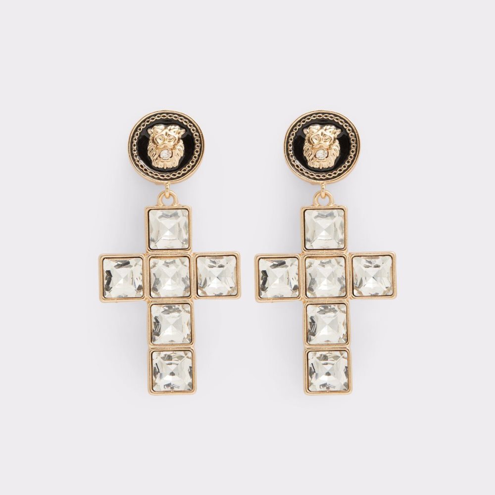 Dámské Náušnice Aldo Lesath Statement earrings Černé Zlaté | 40162UCYN