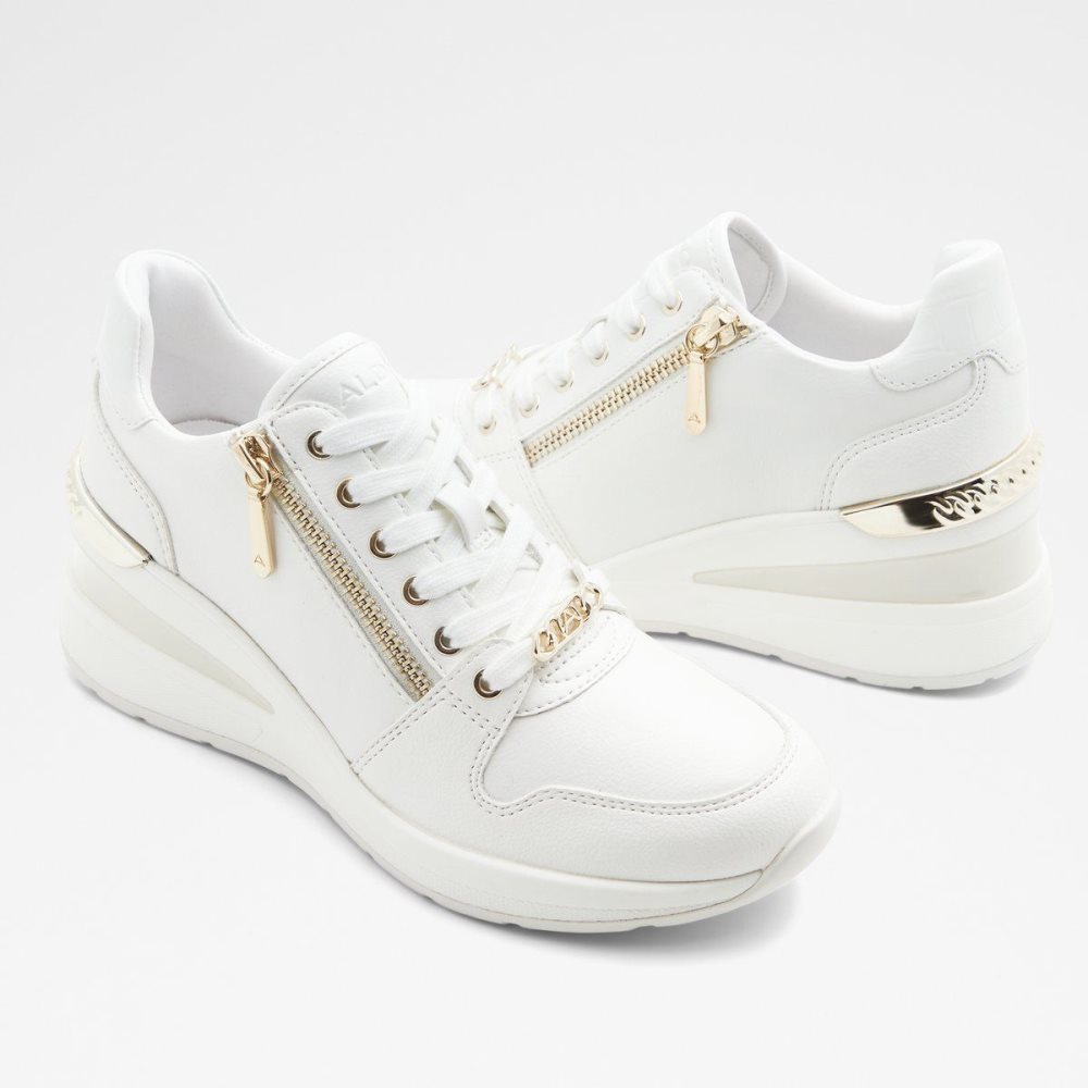 Dámské Perfect Pairings Aldo Adwiwiax Wedge sneaker - Wedge heel Bílé | 30451BXTD