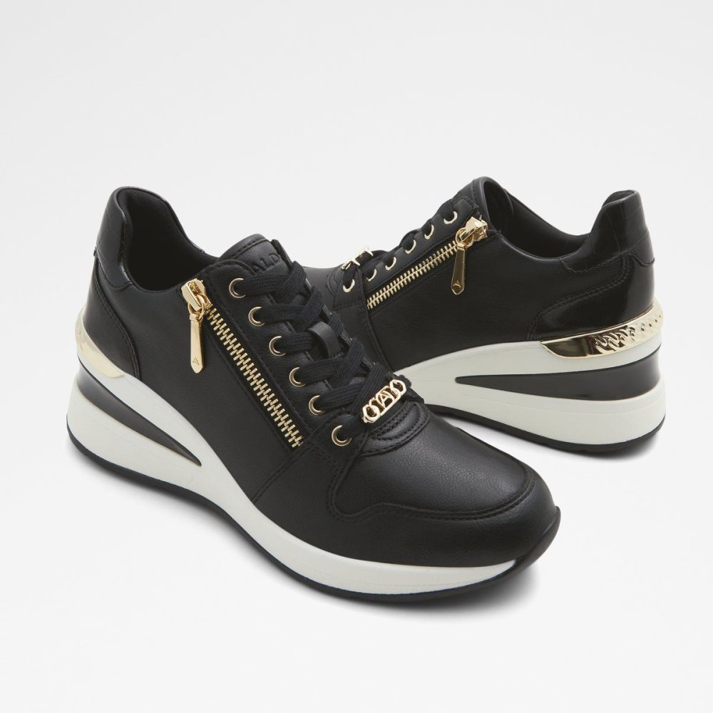 Dámské Perfect Pairings Aldo Adwiwiax Wedge sneaker - Wedge heel Černé | 03926BIVZ