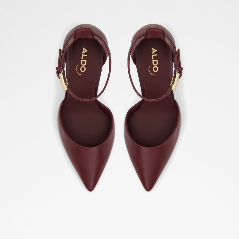 Dámské Perfect Pairings Aldo Blige Ankle strap heeled shoe - Stiletto heel Bordo | 18697OZLU