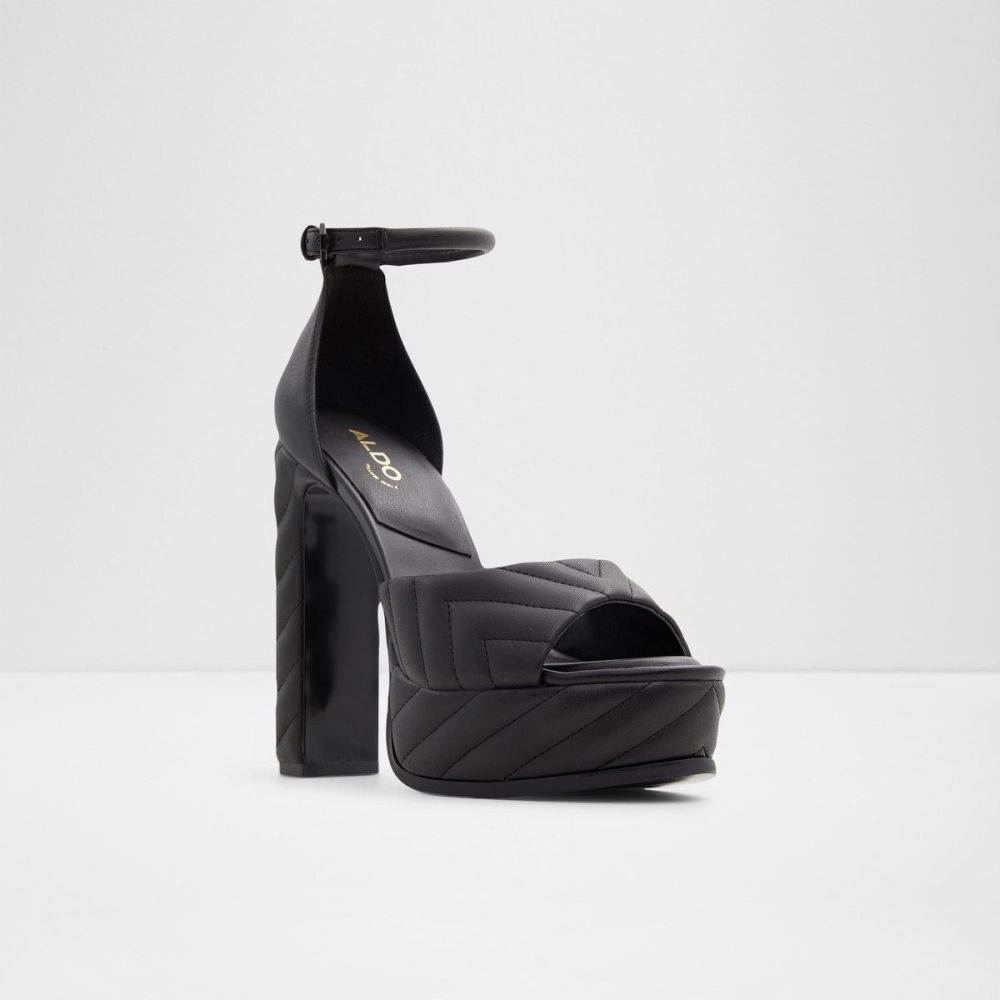 Dámské Perfect Pairings Aldo Milena Ankle strap heeled sandal - Plateforme Černé | 34569NFCI