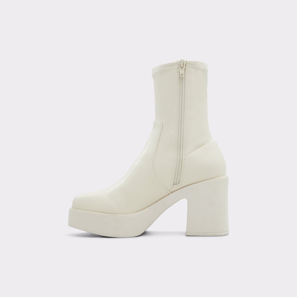 Dámské Perfect Pairings Aldo Upstep Ankle boot Bílé | 30748FWYQ