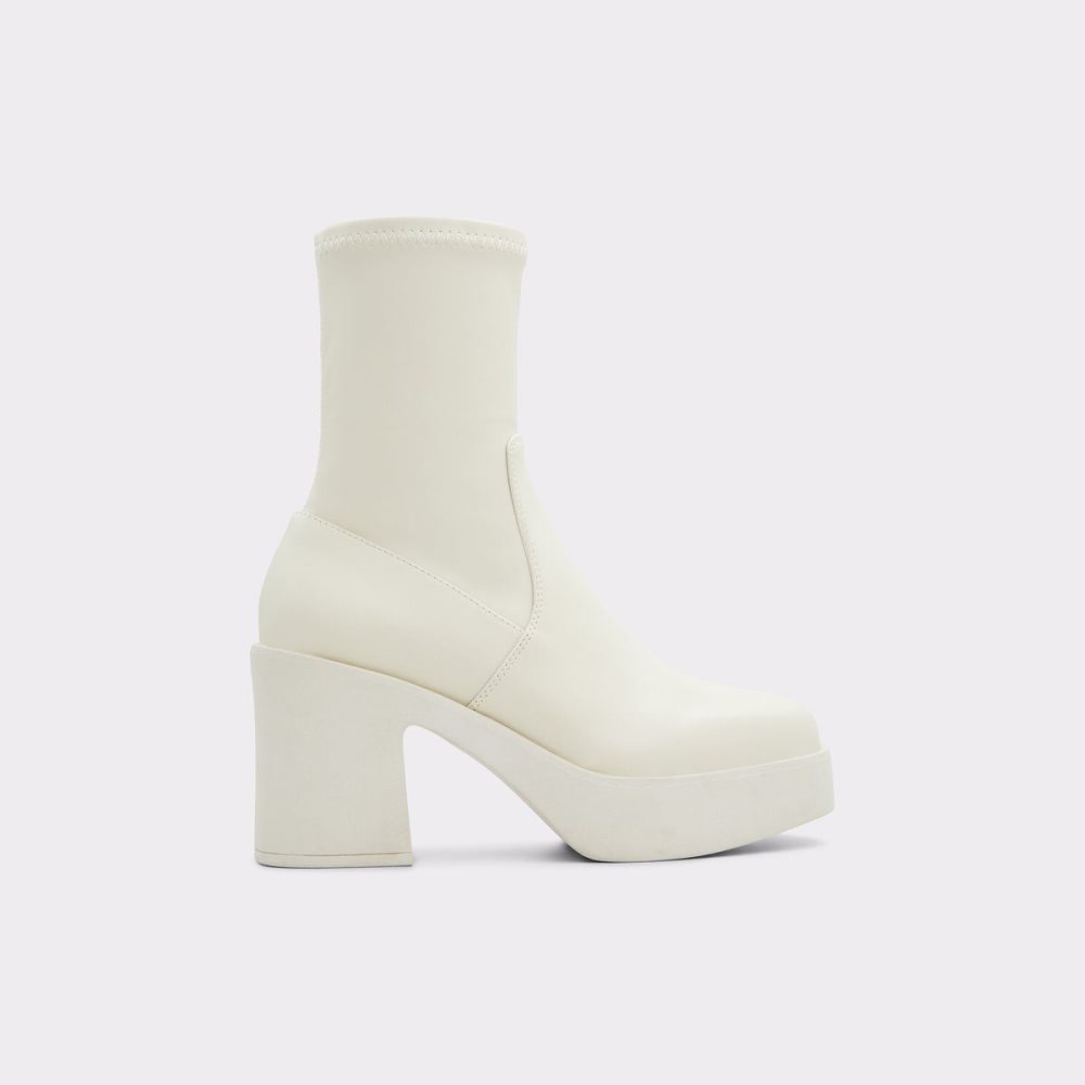 Dámské Perfect Pairings Aldo Upstep Ankle boot Bílé | 30748FWYQ