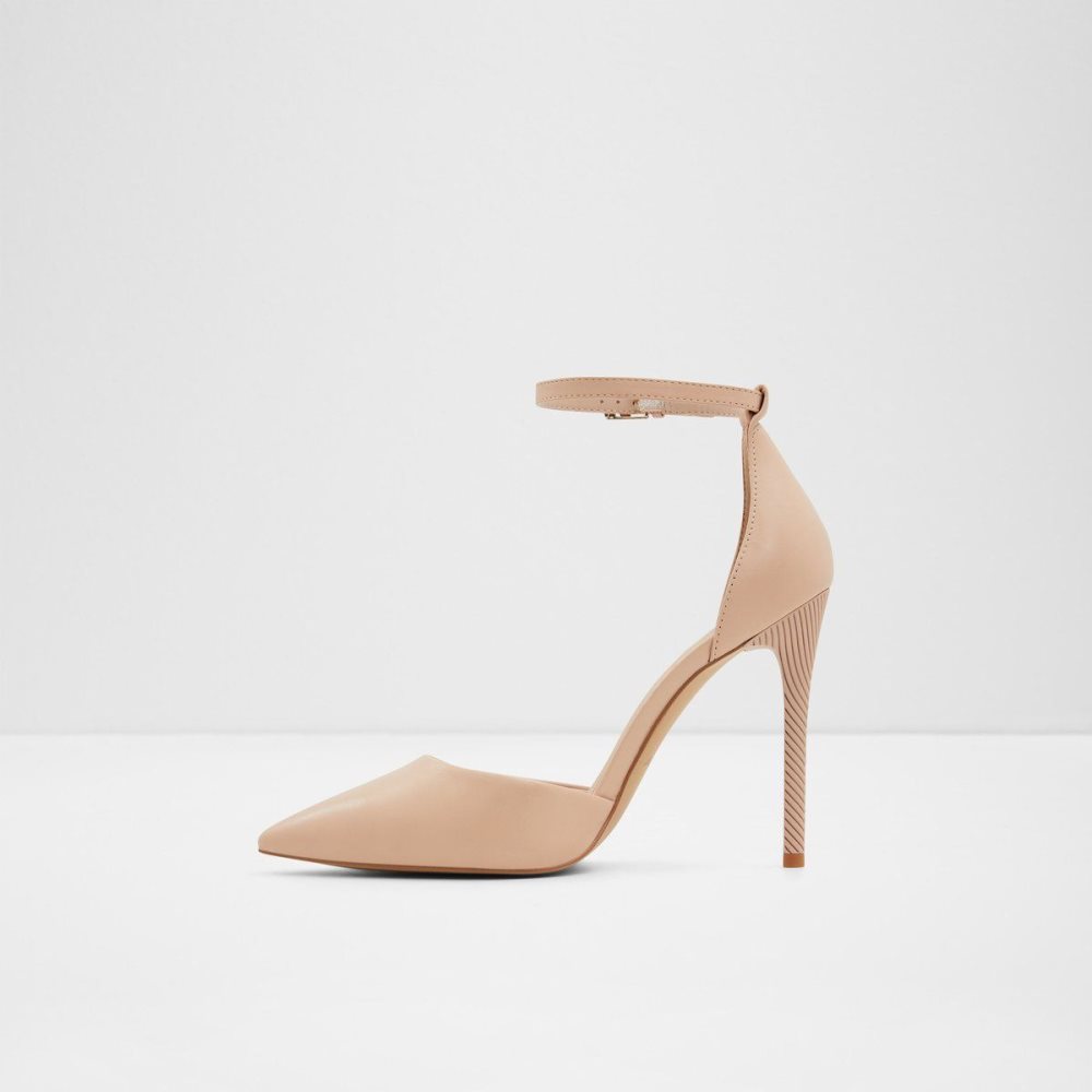 Dámské Podpatky Aldo Blige Ankle strap heeled shoe - Stiletto heel Béžový | 06784XKGL