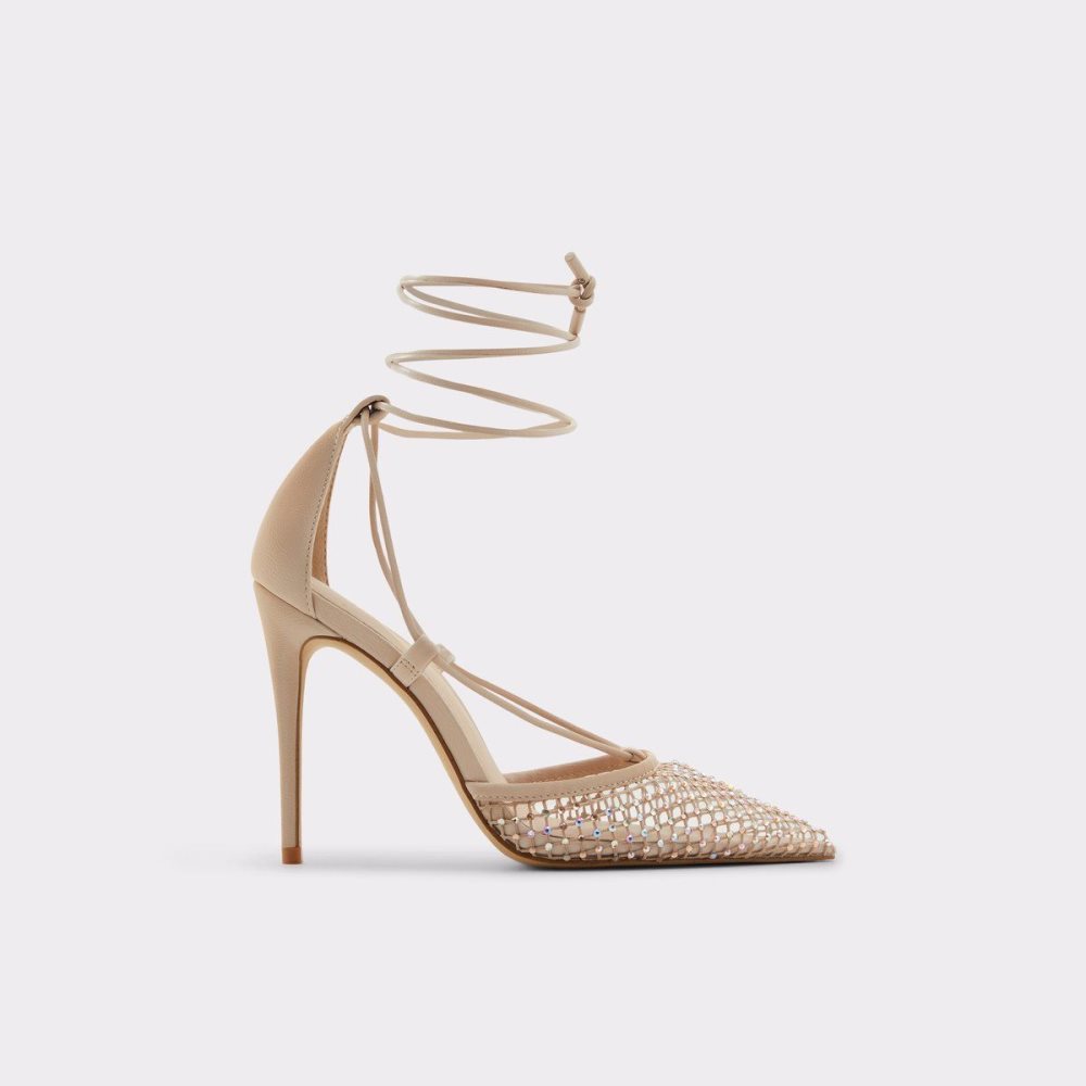 Dámské Podpatky Aldo Ladanten Strappy heeled shoe Béžový | 70352JFXR