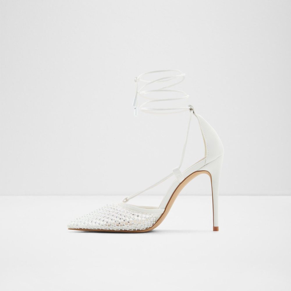 Dámské Podpatky Aldo Ladanten Strappy heeled shoe Bílé | 82159EVRG