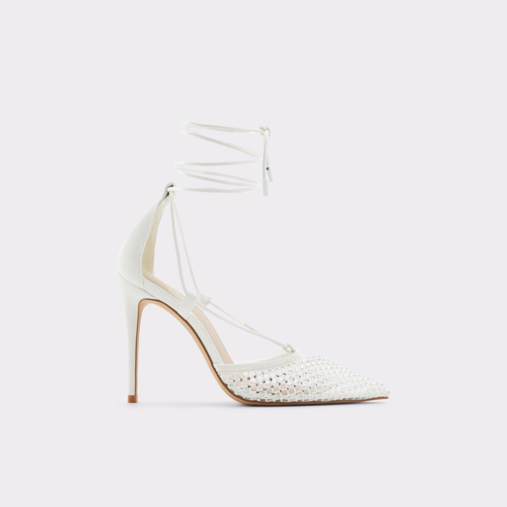 Dámské Podpatky Aldo Ladanten Strappy heeled shoe Bílé | 82159EVRG