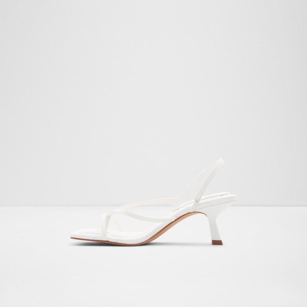 Dámské Podpatky Aldo Loni Strappy high heel sandal - Block heel Bílé | 59421JHPO