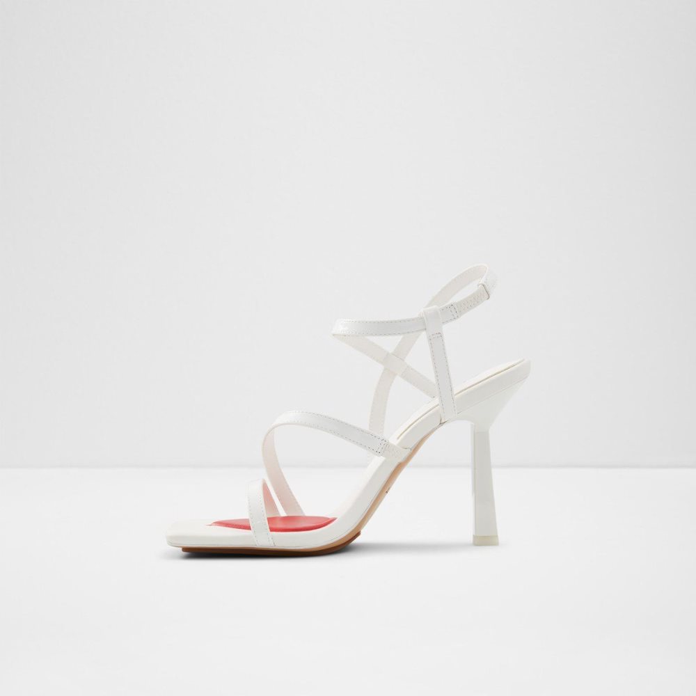 Dámské Podpatky Aldo Luvly Strappy high heel sandal - Stiletto heel Bílé | 05932WYXT