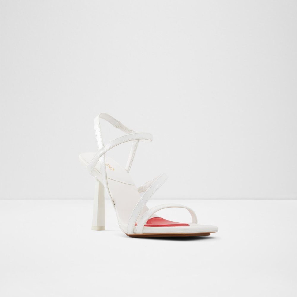 Dámské Podpatky Aldo Luvly Strappy high heel sandal - Stiletto heel Bílé | 05932WYXT