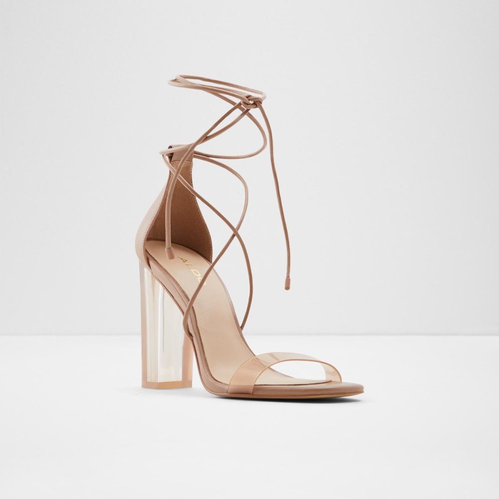 Dámské Podpatky Aldo Onardonia Strappy heeled sandal Béžový | 60924WLVP