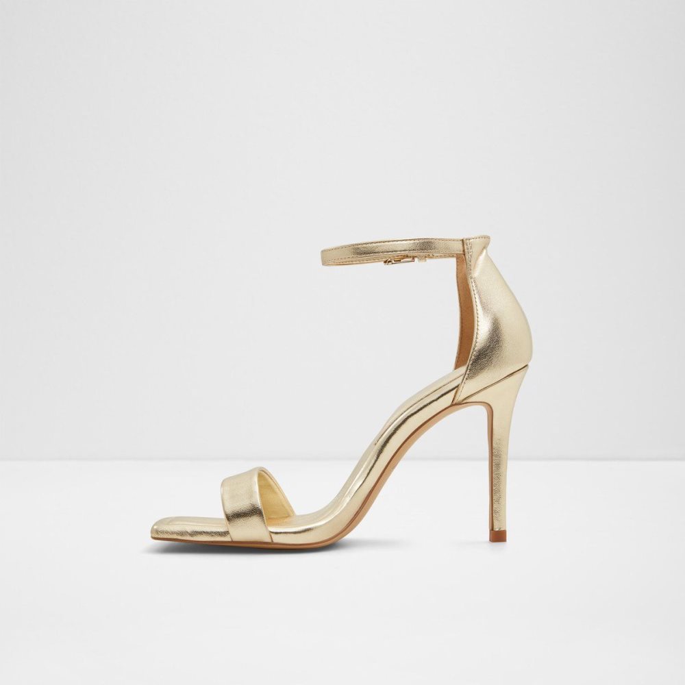 Dámské Podpatky Aldo Renza Ankle strap heeled sandal - Stiletto heel Zlaté | 61857OTMN