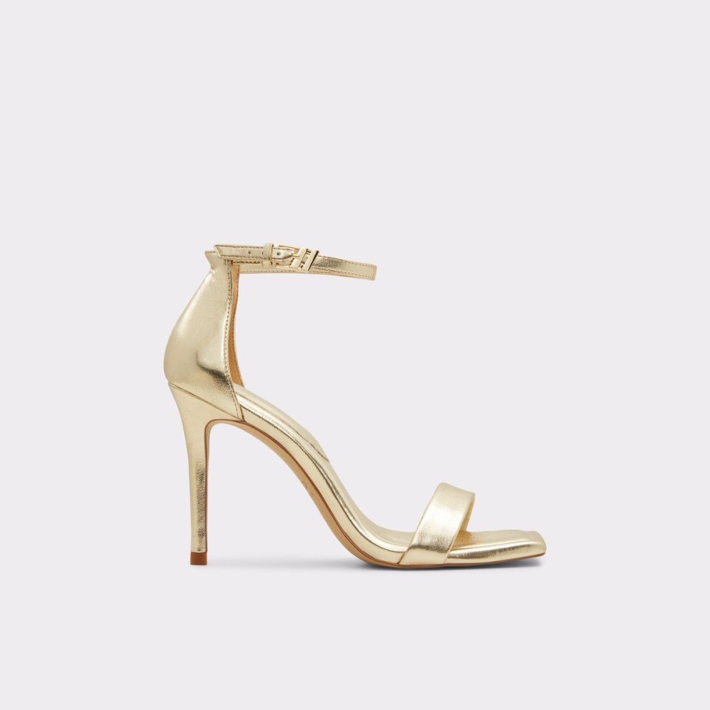 Dámské Podpatky Aldo Renza Ankle strap heeled sandal - Stiletto heel Zlaté | 61857OTMN