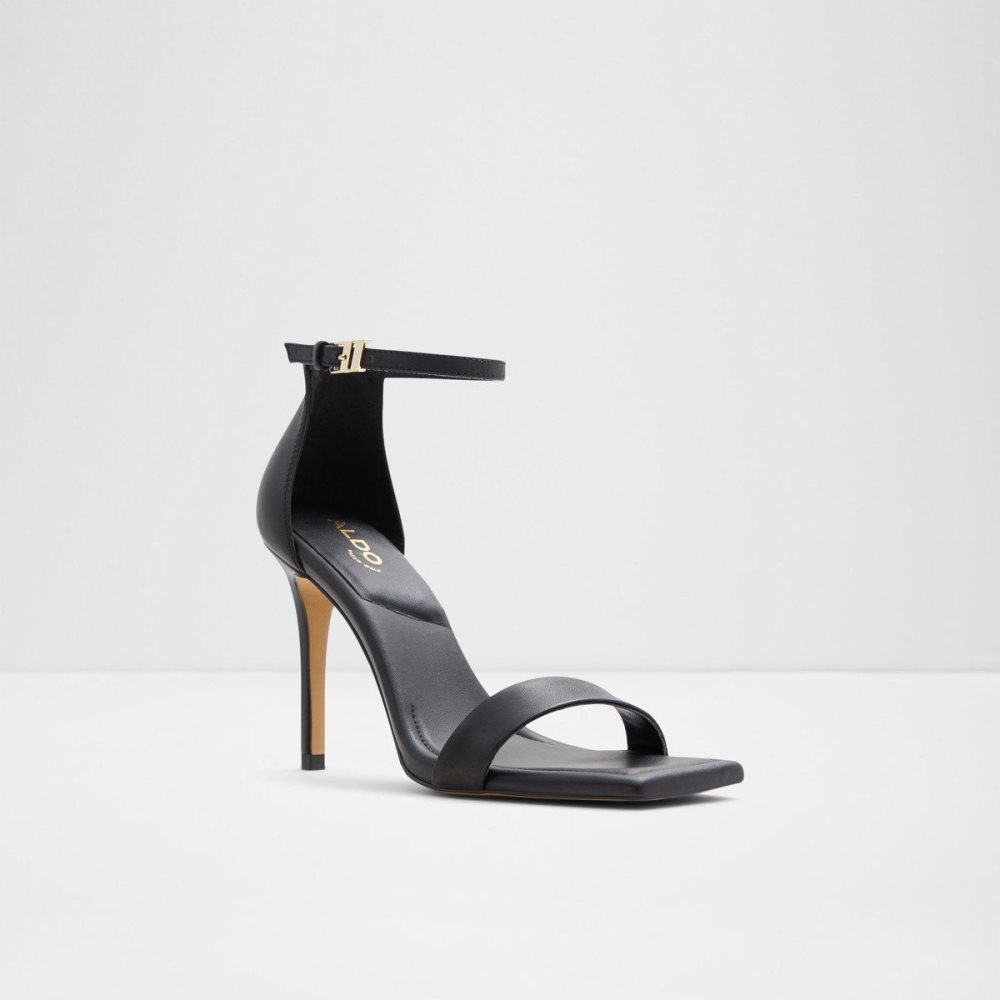 Dámské Podpatky Aldo Renza Ankle strap heeled sandal - Stiletto heel Černé | 68271GAPB