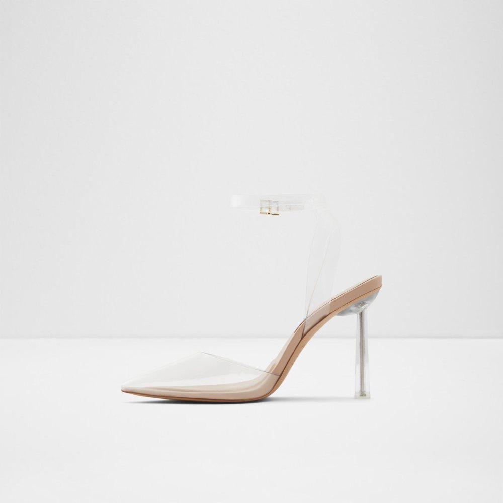 Dámské Podpatky Aldo Solara Strappy heeled sandal - Stiletto heel Clear | 60837MWPZ