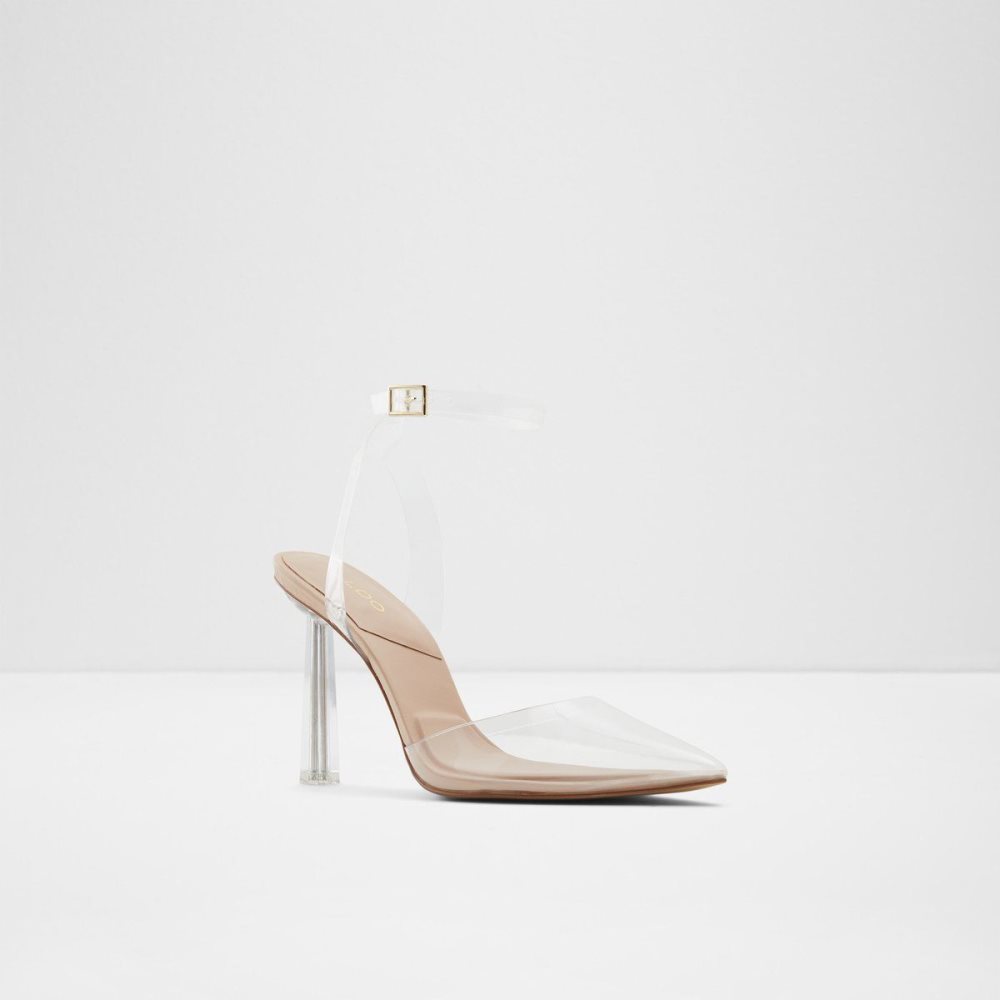 Dámské Podpatky Aldo Solara Strappy heeled sandal - Stiletto heel Clear | 60837MWPZ