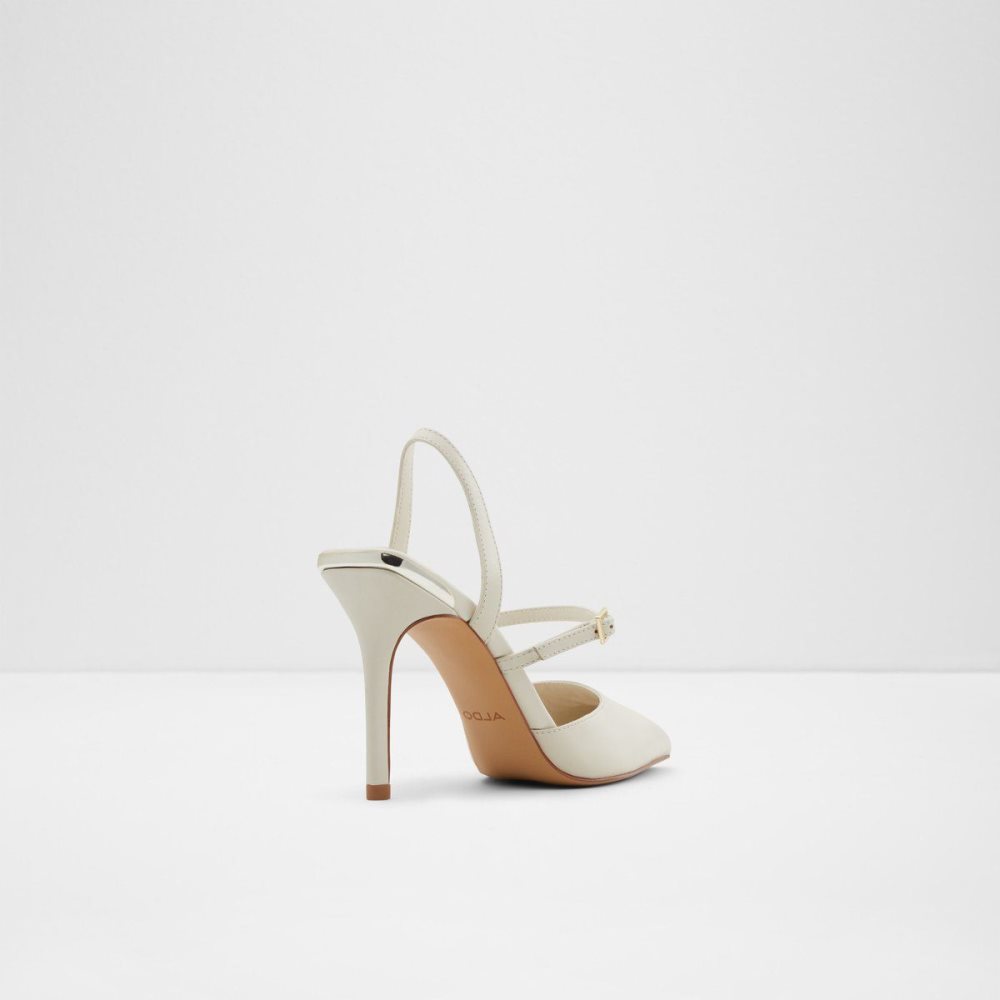 Dámské Podpatky Aldo Strappy heeled shoe - Stiletto heel Bílé | 23780VTGF