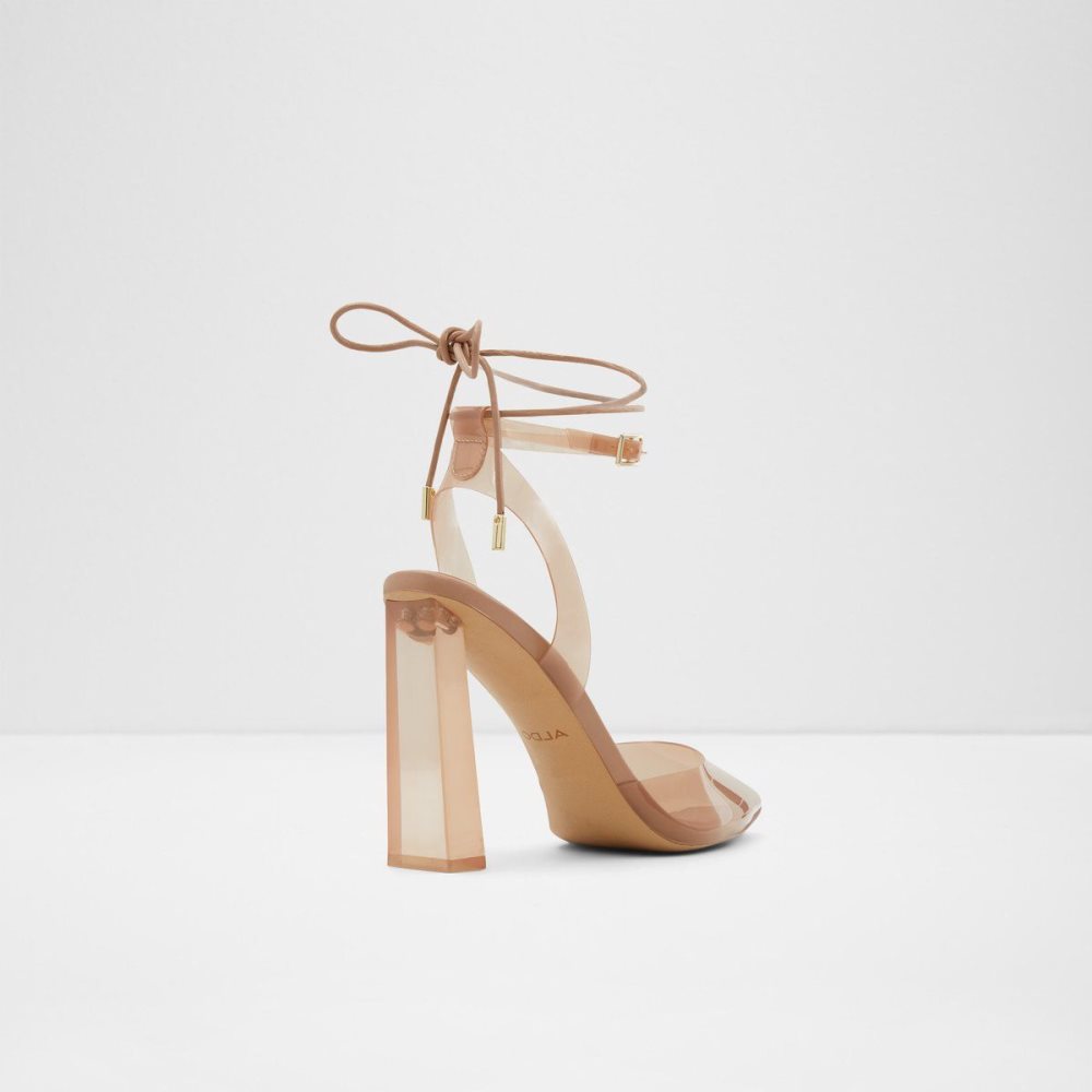 Dámské Podpatky Aldo Tilah Strappy heeled shoe - Block heel Béžový | 07826MTOE