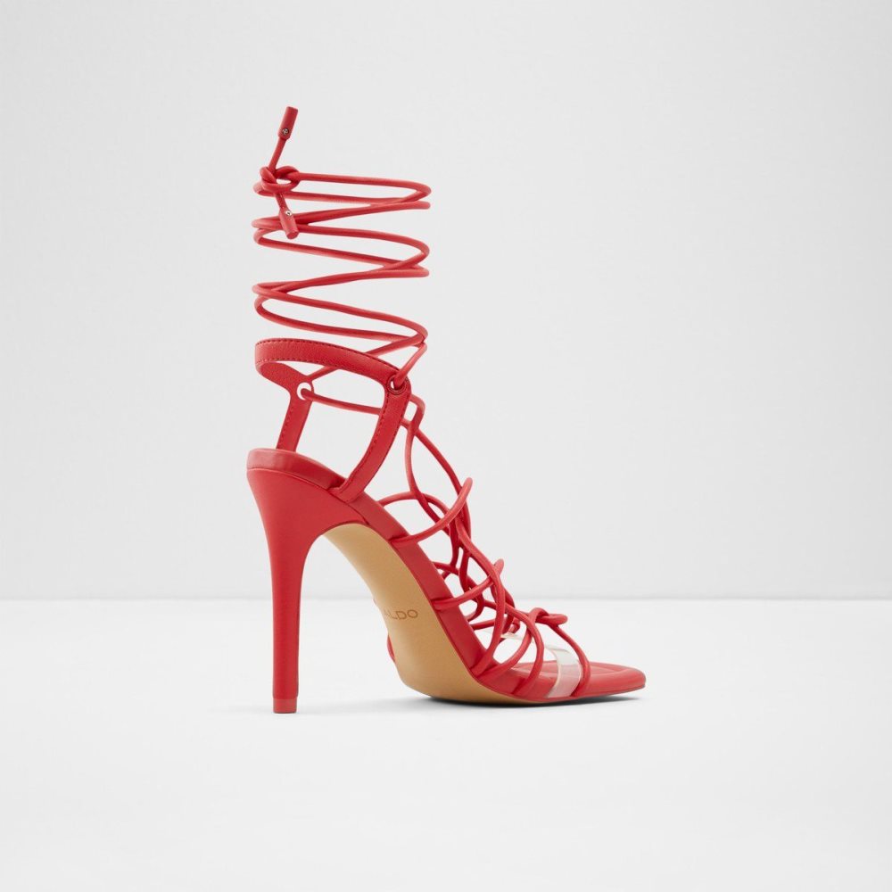 Dámské Podpatky Aldo Truelove Strappy heeled sandal - Stiletto heel Červené | 94571FCQR