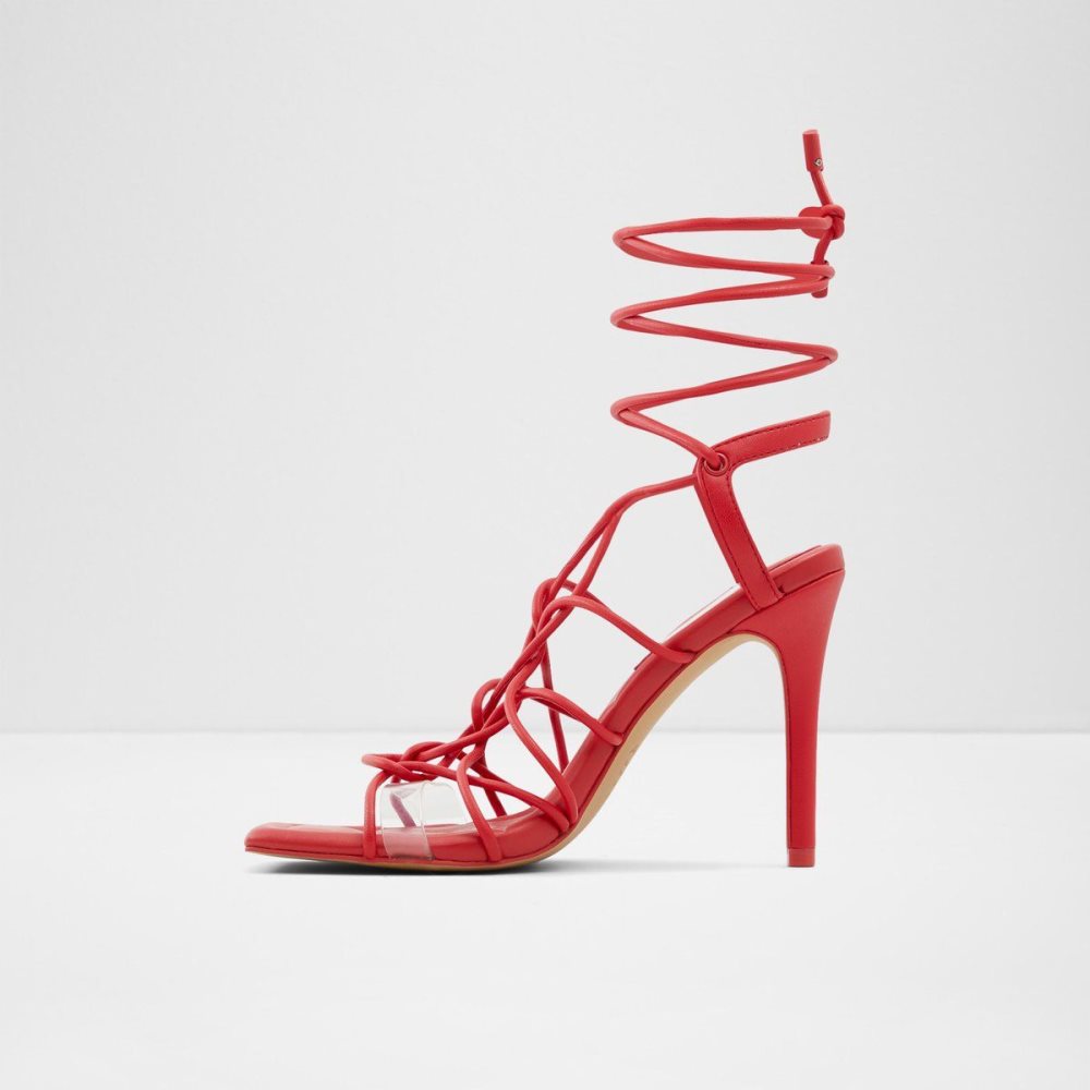 Dámské Podpatky Aldo Truelove Strappy heeled sandal - Stiletto heel Červené | 94571FCQR