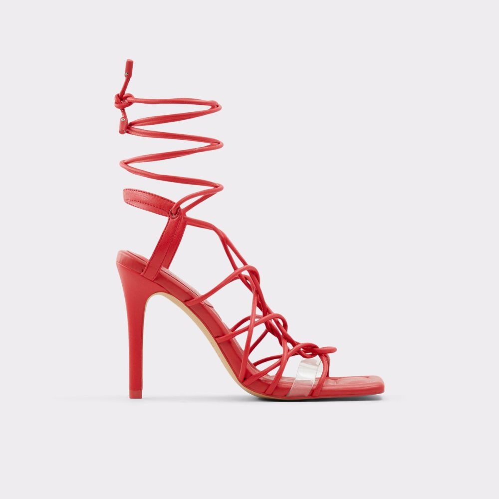 Dámské Podpatky Aldo Truelove Strappy heeled sandal - Stiletto heel Červené | 94571FCQR